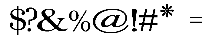 Crustica Serif Font OTHER CHARS
