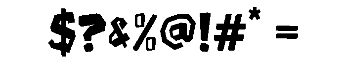 Cruxshred Font OTHER CHARS