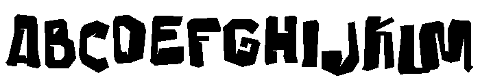 Cruxshred Font UPPERCASE