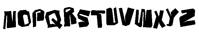 Cruxshred Font UPPERCASE