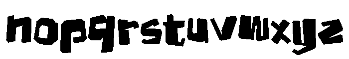 Cruxshred Font LOWERCASE