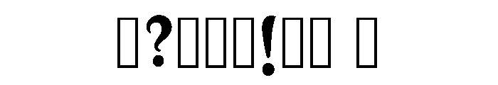 Cruz Regular Font OTHER CHARS