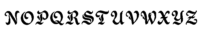 Cruz Regular Font UPPERCASE