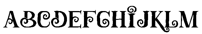 Crypt Carve Font UPPERCASE