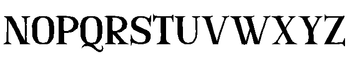Crypt Carve Font LOWERCASE