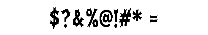Crypt Fang Font OTHER CHARS