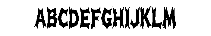 Crypt Fang Font UPPERCASE