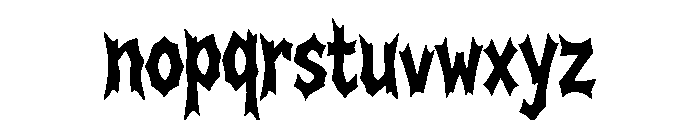 Crypt Fang Font LOWERCASE