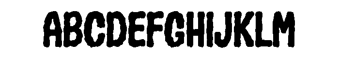 Cryptic Horror Font UPPERCASE