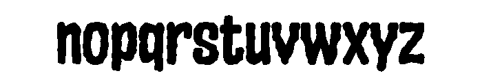 Cryptic Horror Font LOWERCASE