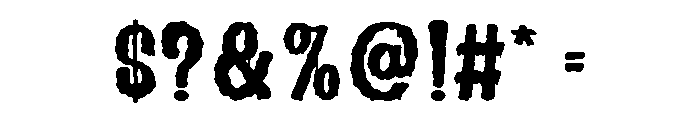 Cryptic Monster Regular Font OTHER CHARS