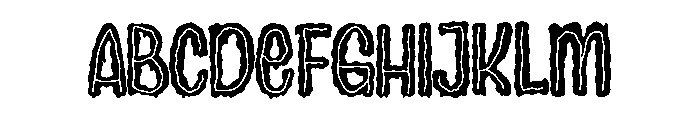 CrypticMonster-Inline Font UPPERCASE