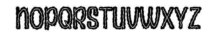 CrypticMonster-Inline Font LOWERCASE