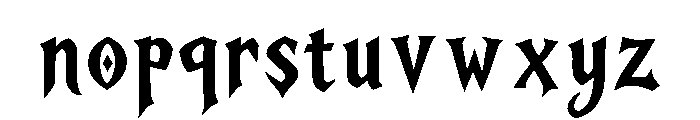 Cryptshade Font LOWERCASE