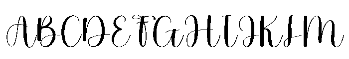 Crystal Christmas Font UPPERCASE