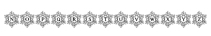 Crystal Snow Monogram Font LOWERCASE