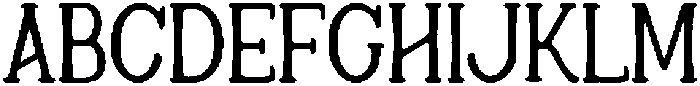 CR Junewood Bold otf (700) Font UPPERCASE