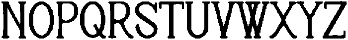 CR Junewood Bold otf (700) Font UPPERCASE