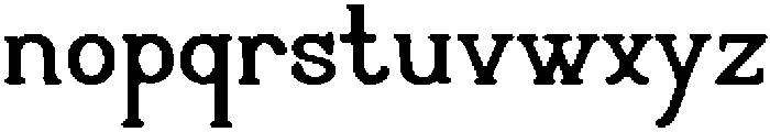 CR Junewood Bold otf (700) Font LOWERCASE