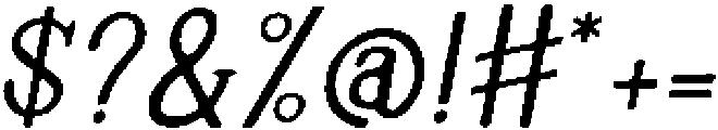 CR Junewood Italic otf (400) Font OTHER CHARS
