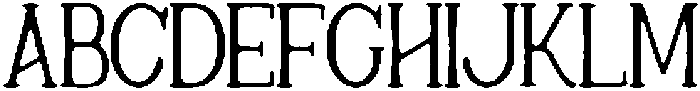CR Junewood Regular otf (400) Font UPPERCASE