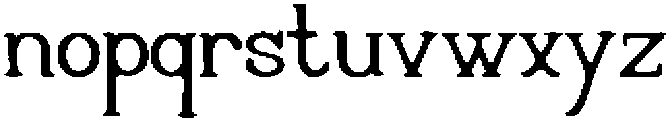 CR Junewood Regular otf (400) Font LOWERCASE