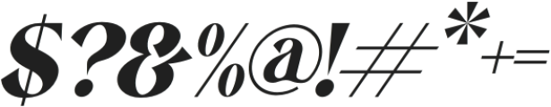 CRASEY Italic otf (400) Font OTHER CHARS