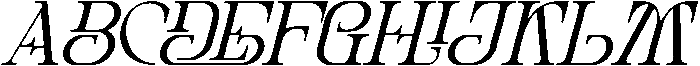 CREATES DISTANCE REGULAR ITALIC otf (400) Font UPPERCASE