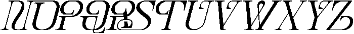 CREATES DISTANCE REGULAR ITALIC otf (400) Font UPPERCASE