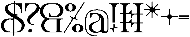 CREATES DISTANCE REGULAR otf (400) Font OTHER CHARS