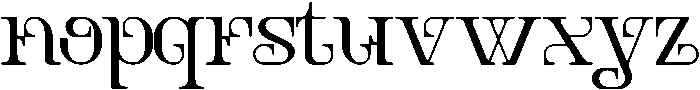 CREATES DISTANCE REGULAR otf (400) Font LOWERCASE
