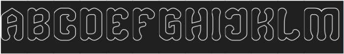 CREATIVE FORCE-Hollow-Inverse otf (400) Font UPPERCASE
