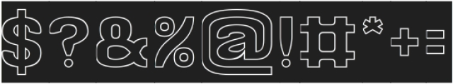 CREATIVE IMAGE-Hollow-Inverse otf (400) Font OTHER CHARS