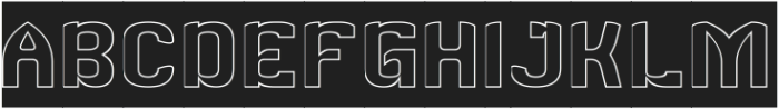CREATIVE IMAGE-Hollow-Inverse otf (400) Font UPPERCASE