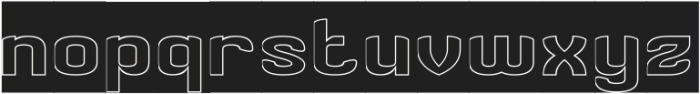 CREATIVE IMAGE-Hollow-Inverse otf (400) Font LOWERCASE
