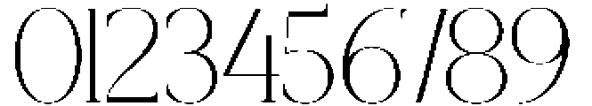 CRESTA SOURA Thin otf (100) Font OTHER CHARS
