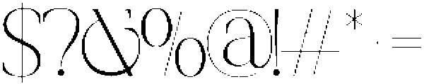 CRESTA SOURA Thin otf (100) Font OTHER CHARS
