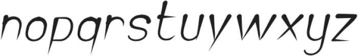 CROCHET PATTERN Bold Italic otf (700) Font LOWERCASE