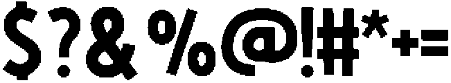 CRUNCH Regular otf (400) Font OTHER CHARS