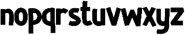 CRUNCH Regular otf (400) Font LOWERCASE