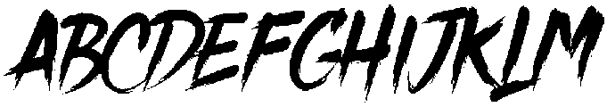Crack Regular otf (400) Font UPPERCASE