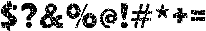 Crack Regular ttf (400) Font OTHER CHARS