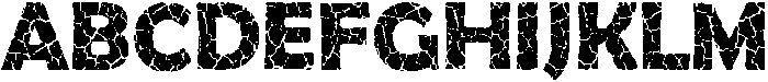 Crack Regular ttf (400) Font UPPERCASE