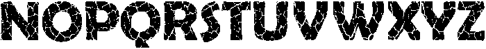 Crack Regular ttf (400) Font UPPERCASE