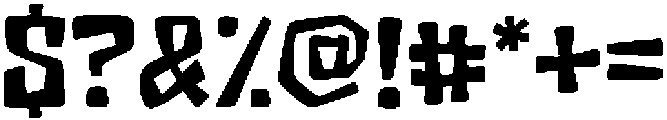 Crack Stone Regular otf (400) Font OTHER CHARS