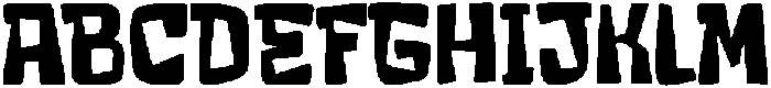 Crack Stone Regular otf (400) Font UPPERCASE