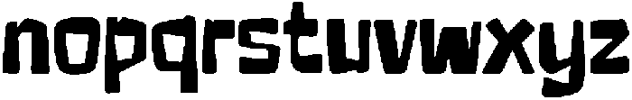 Crack Stone Regular otf (400) Font LOWERCASE