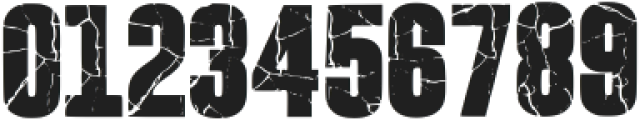 Cracked Bold Regular otf (700) Font OTHER CHARS