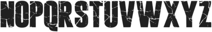 Cracked Bold Regular otf (700) Font UPPERCASE