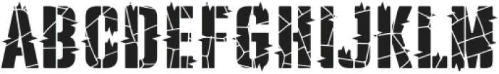 Cracked Slash otf (400) Font UPPERCASE